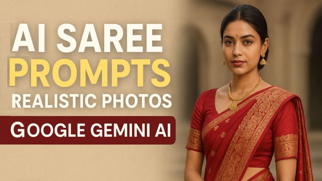 AI Saree Prompts से बनाएं Realistic Photos: Google Gemini AI का नया ट्रेंड